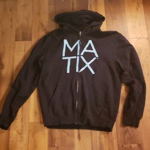 Matix zip up hoodie size M